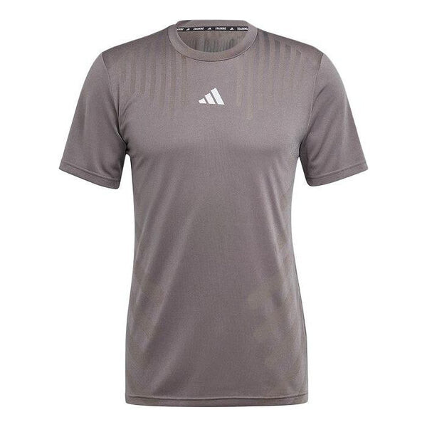 

Футболка hiit airchill workout t-shirt asia sizing 'grey' Adidas, черный