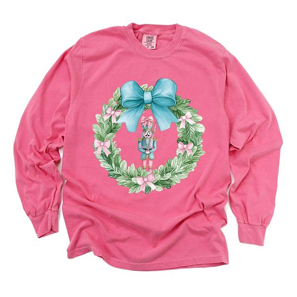 

Футболка с длинным рукавом Nutcracker wreath coquette Simply Sage Market, Crunchberry