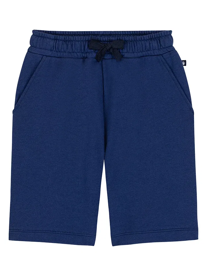 Шорты хлопковые PETIT BATEAU, темно-синий