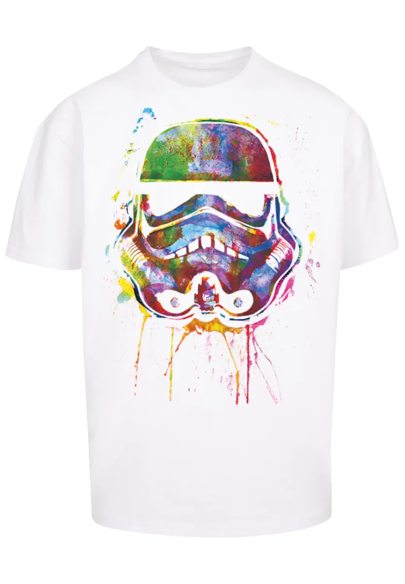 

Футболка F4NT4STIC "PLUS SIZE Stormtrooper Paint Splats", принт, белый