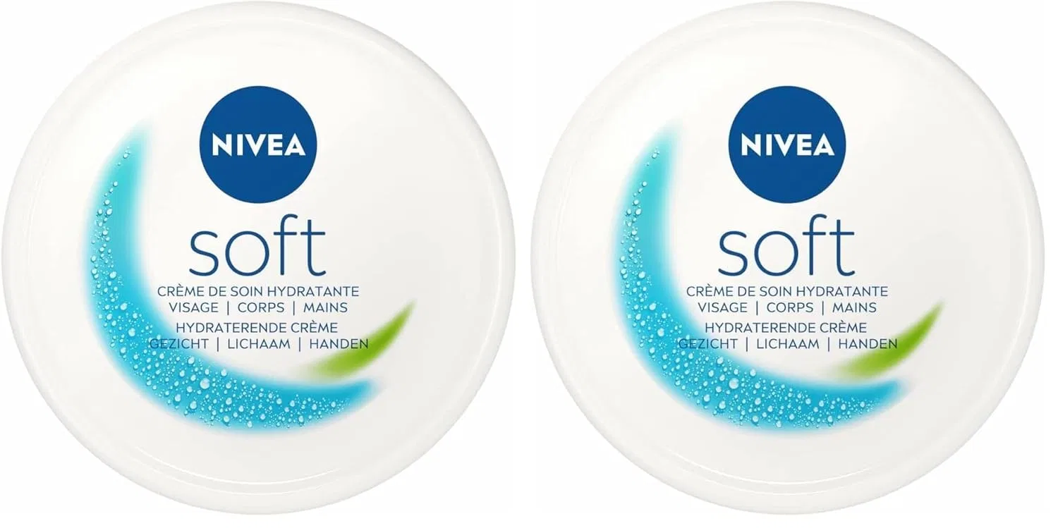 Увлажняющий крем NIVEA Soft 300 мл, 2 шт. Nivea, Transparent