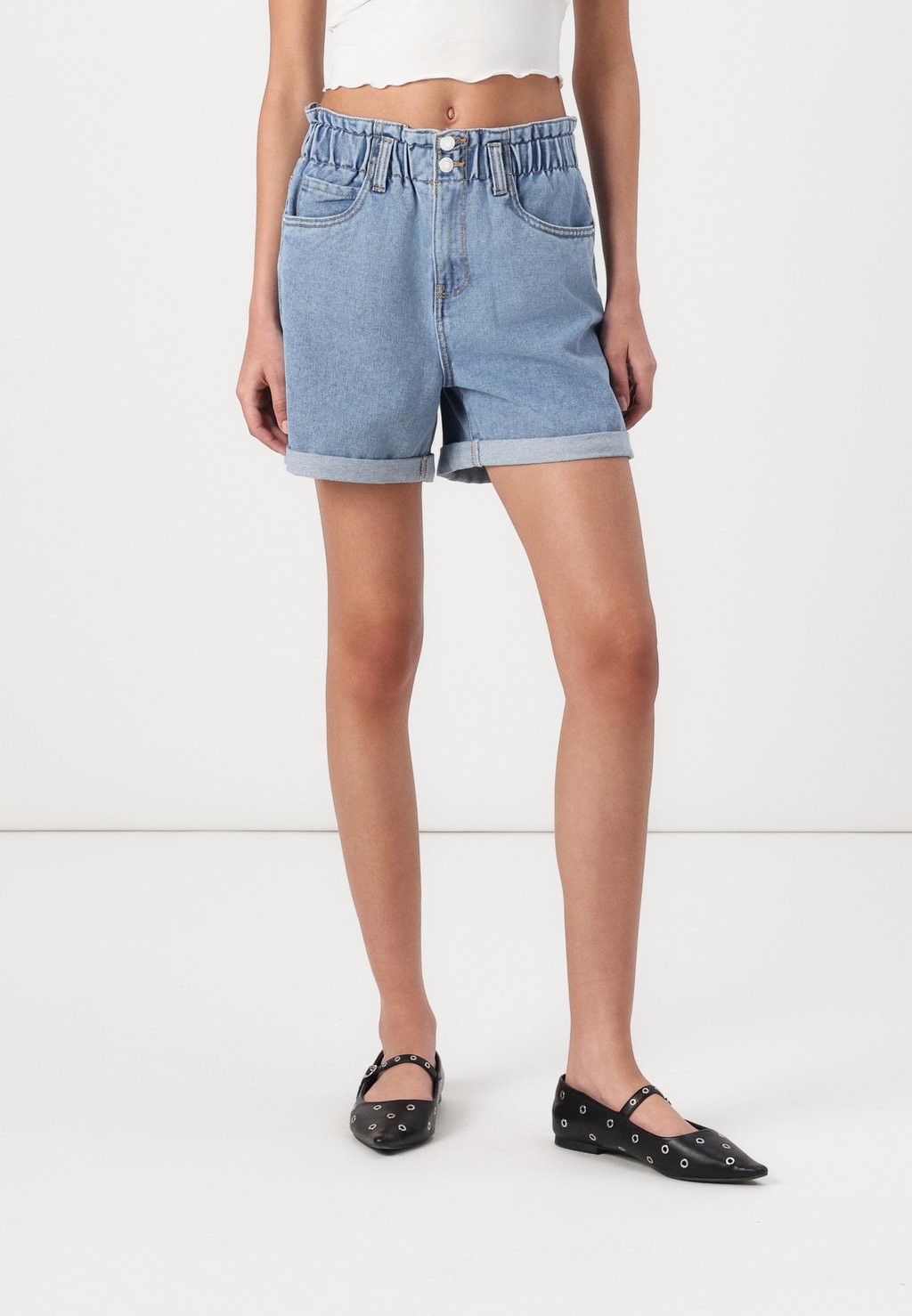 

Джинсовые шорты VMLYRA PAPERBAG Vero Moda, цвет Light Blue Denim