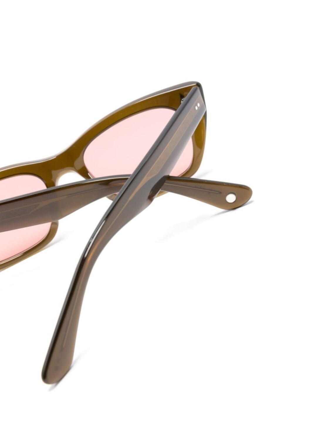 

Garrett Leight солнцезащитные очки Webster в прямоугольной оправе, коричневый