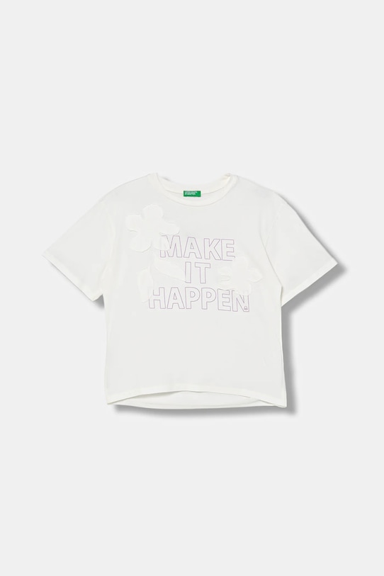 

Детская хлопковая футболка United Colors Of Benetton, белый
