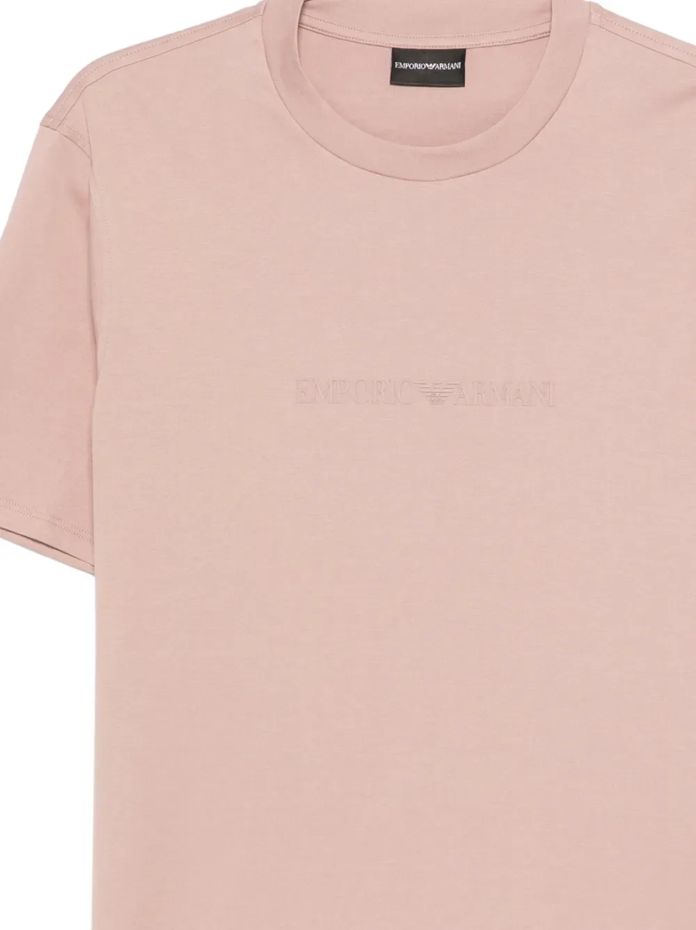 Футболка с круглым вырезом EMPORIO ARMANI, розовый — фото 3