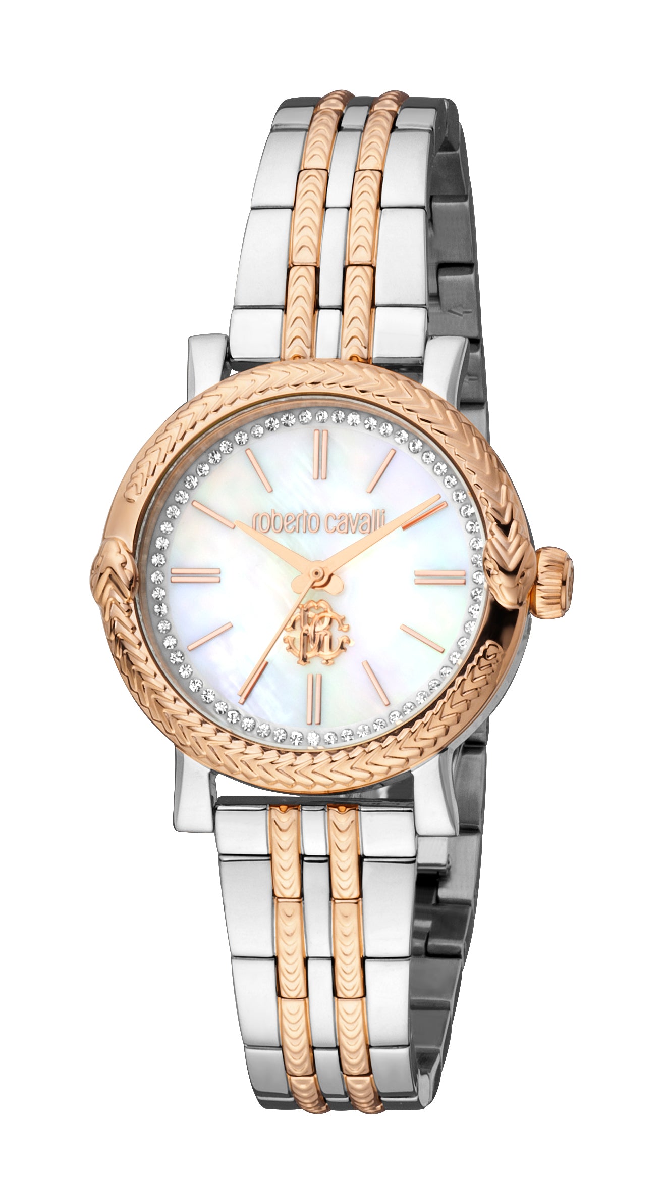 

Часы женские Roberto Cavalli, цвет two tone silver & rose gold