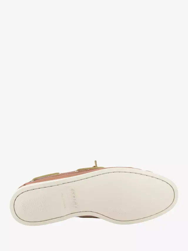 Оригинальные кожаные мокасины с двумя люверсами Sperry, Tan Wht — фото 4