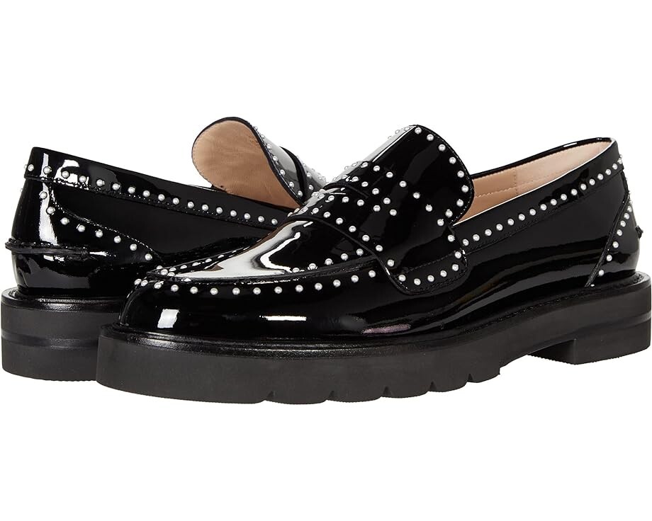 

Лоферы Stuart Weitzman Parker Lift Mini Pearl Loafer, черный