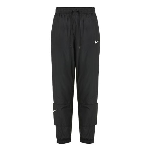 

Спортивные брюки (WMNS) Nike Nsw Stmnt Wvns Pant Running Training Colorblock Knit Sports Pants/Trousers/Joggers Autumn Black DC0041-010