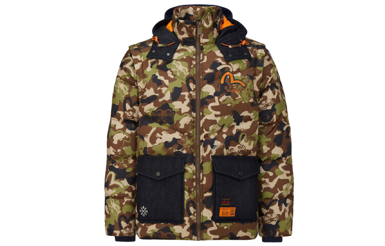 

Пуховик мужской камуфляж Evisu, цвет Camouflage