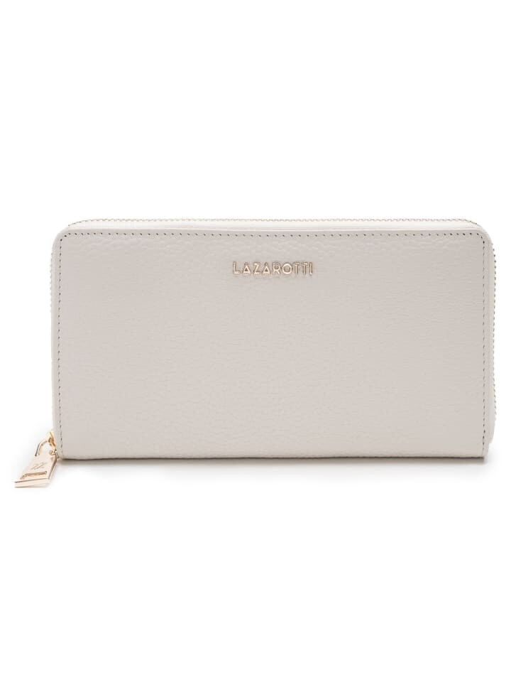 

Кошелек Lazarotti Bologna Leather Geldbörse Leder 19 cm, цвет cream
