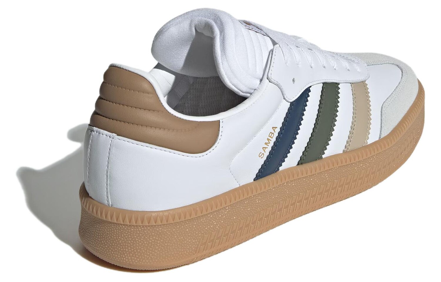 Adidas originals Samba Series Обувь для скейтбординга унисекс, White/earthy tan/light gray — фото 4