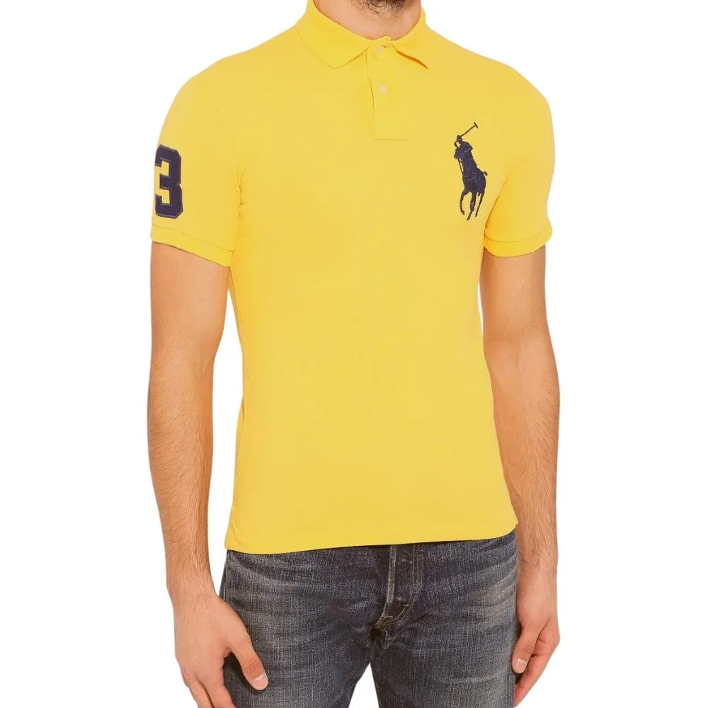 Футболка Vintage Polo Player Logo Polo Ralph Lauren, Yellow — фото 4