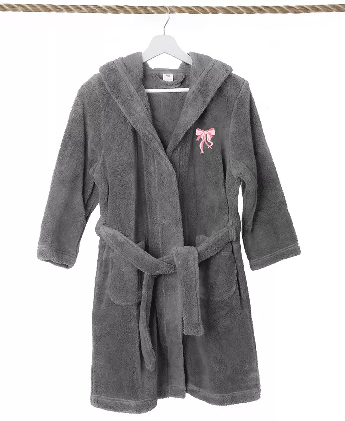 

Детский плюшевый халат с капюшоном Kids Bow Super Plush Double Brushed Linum Home, мультиколор