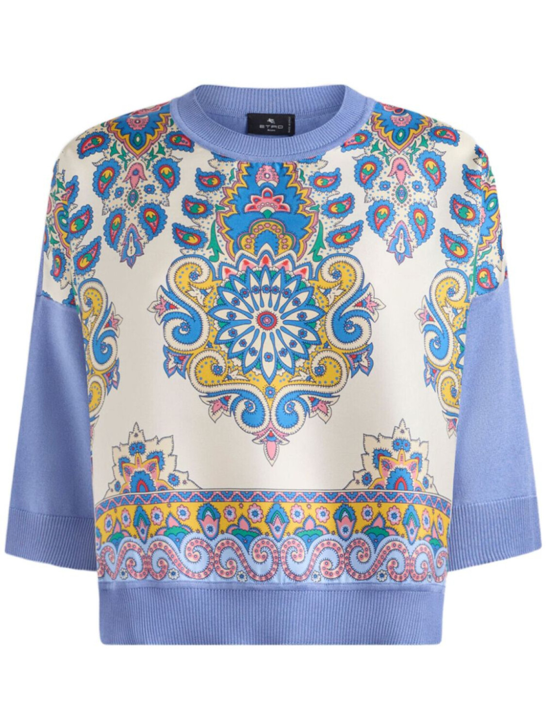 

Трикотажная футболка с принтом ETRO, фиолетовый