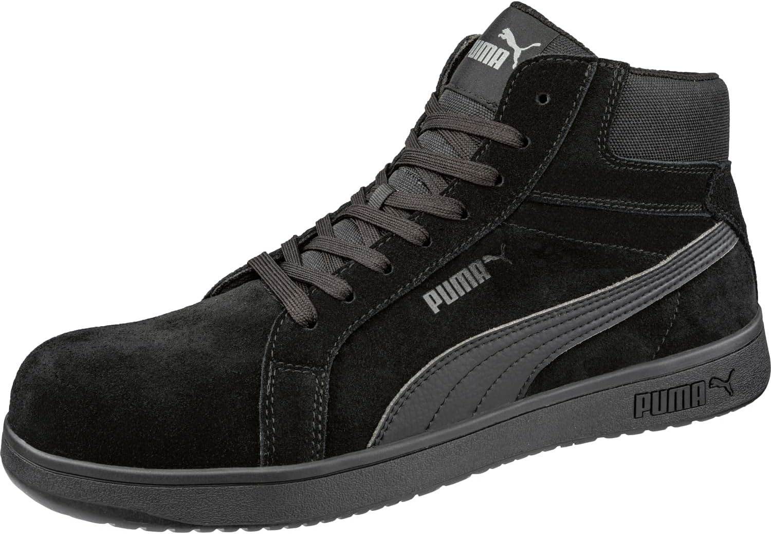 Мужские кроссовки PUMA Iconic Suede Mid Eh, черный — фото 4