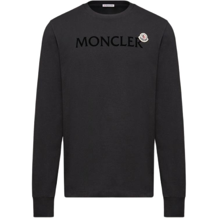 

Лонгслив с логотипом Moncler, черный