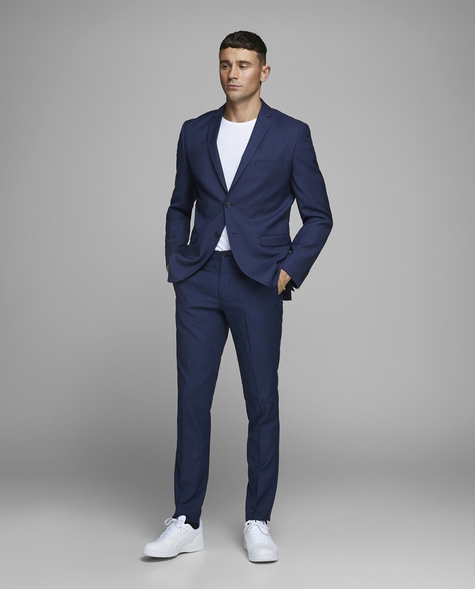 

Узкие синие мужские брюки Jack & Jones, синий
