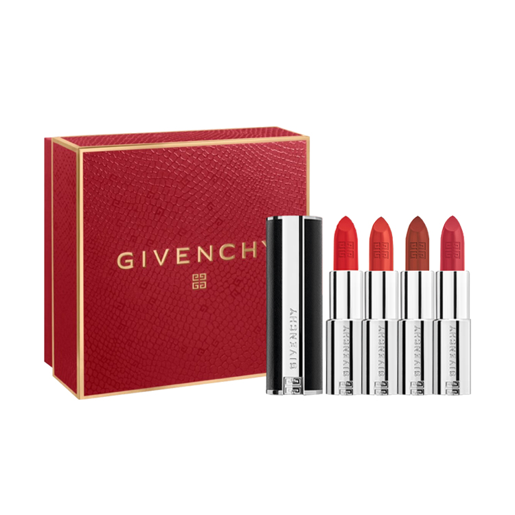 

Ограниченный новогодний набор помад 'Love Is Supreme' из ягненка крем увлажняет натуральный легко растушевывается четыре штуки Givenchy