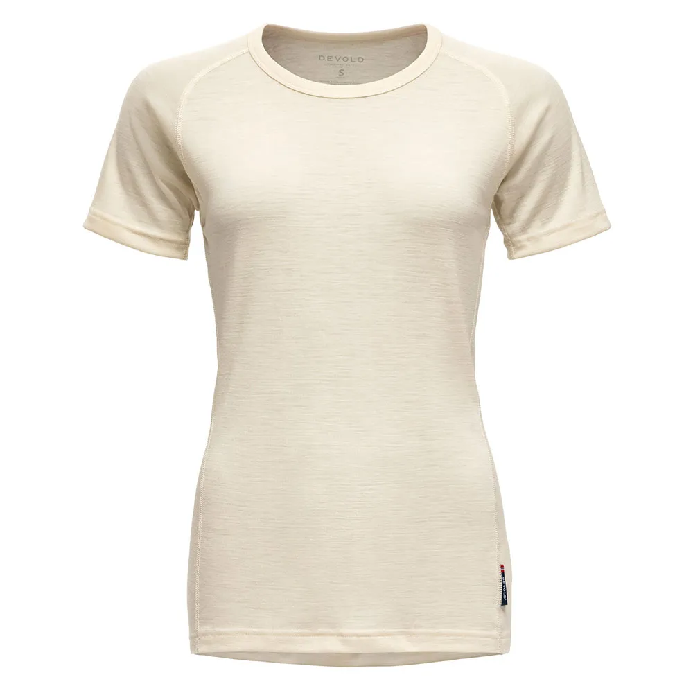 

Базовый слой DEVOLD OF NORWAY Lauparen Merino 190 short sleeve, бежевый
