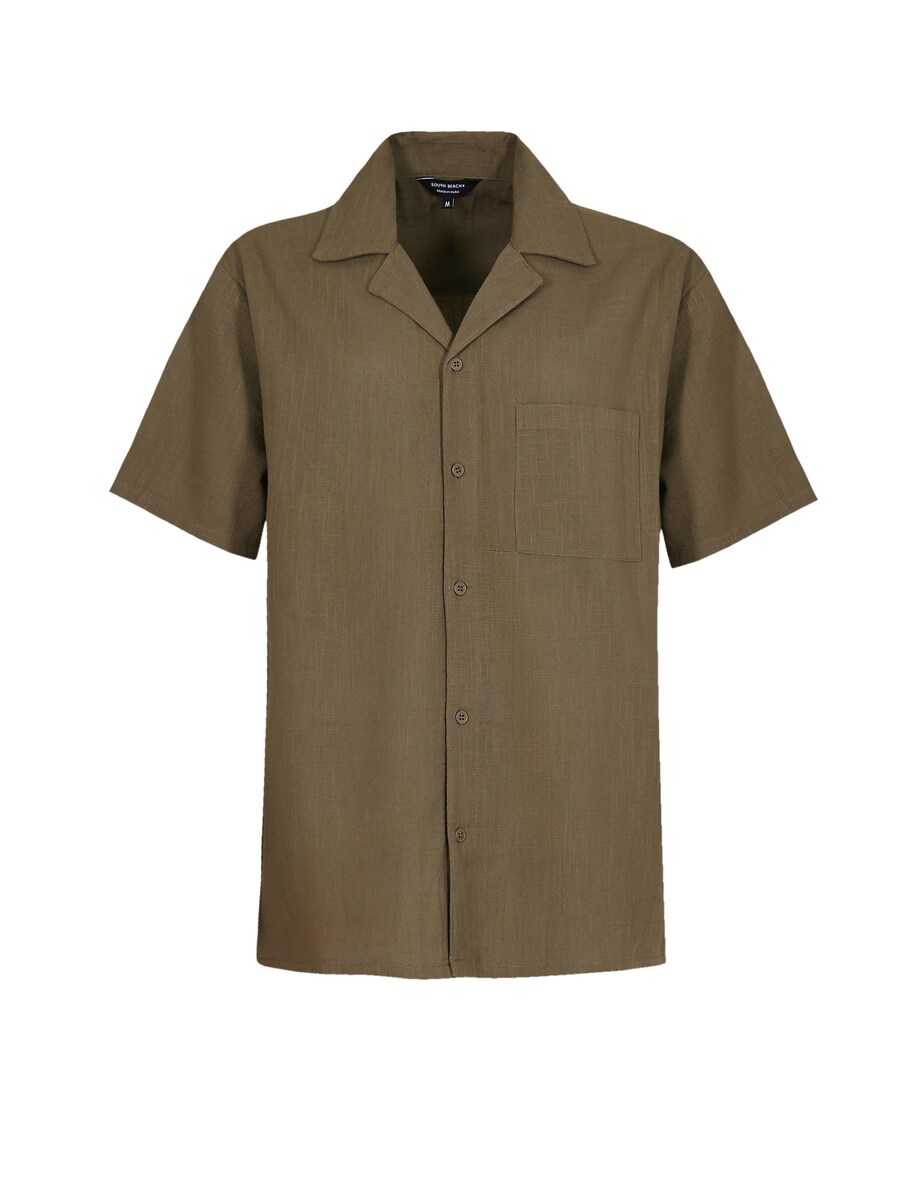 

Рубашка на пуговицах классического кроя South Beach, коричневый