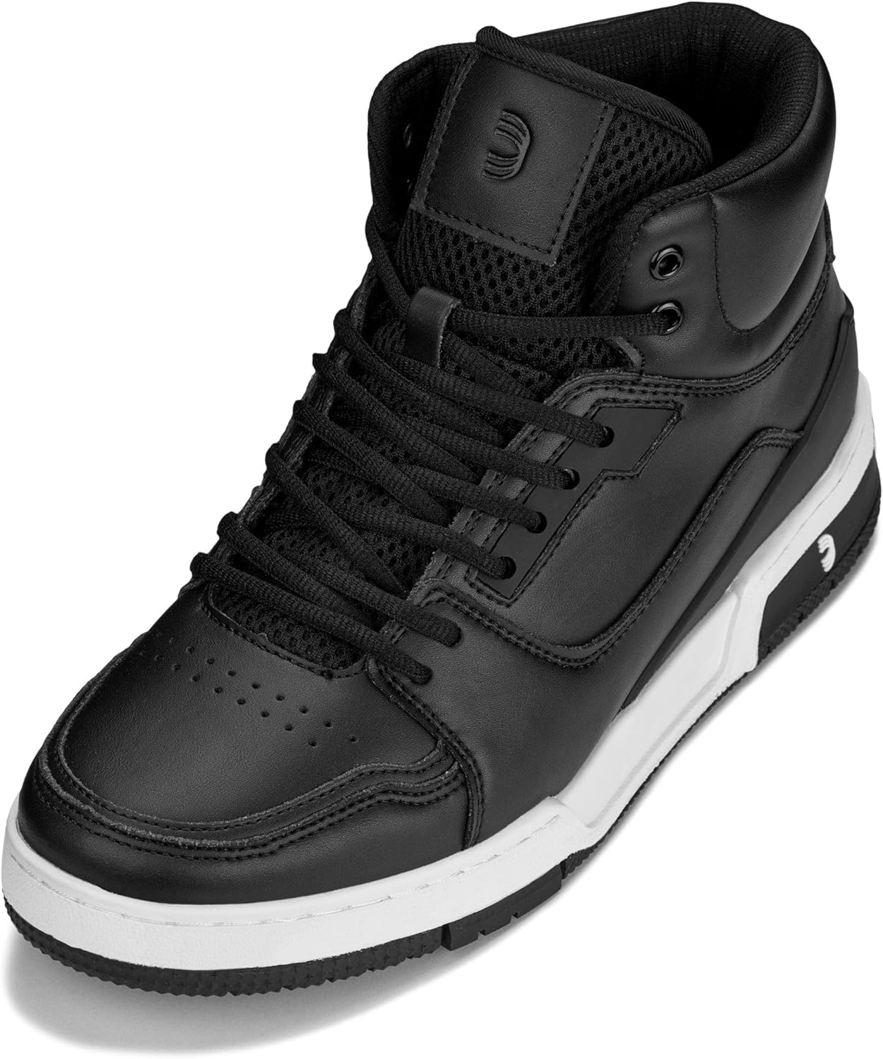 

Мужские невидимые ботинки CALTO с увеличением роста - спортивные высокие кроссовки на шнуровке - на 8 см выше, черный