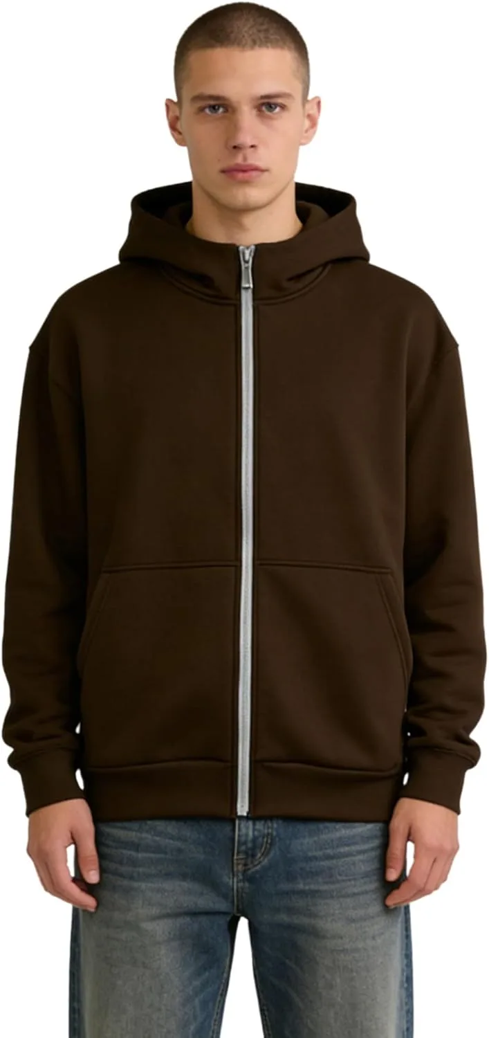 

Мужская худи с капюшоном и молнией на молнии, длинный рукав Yhong