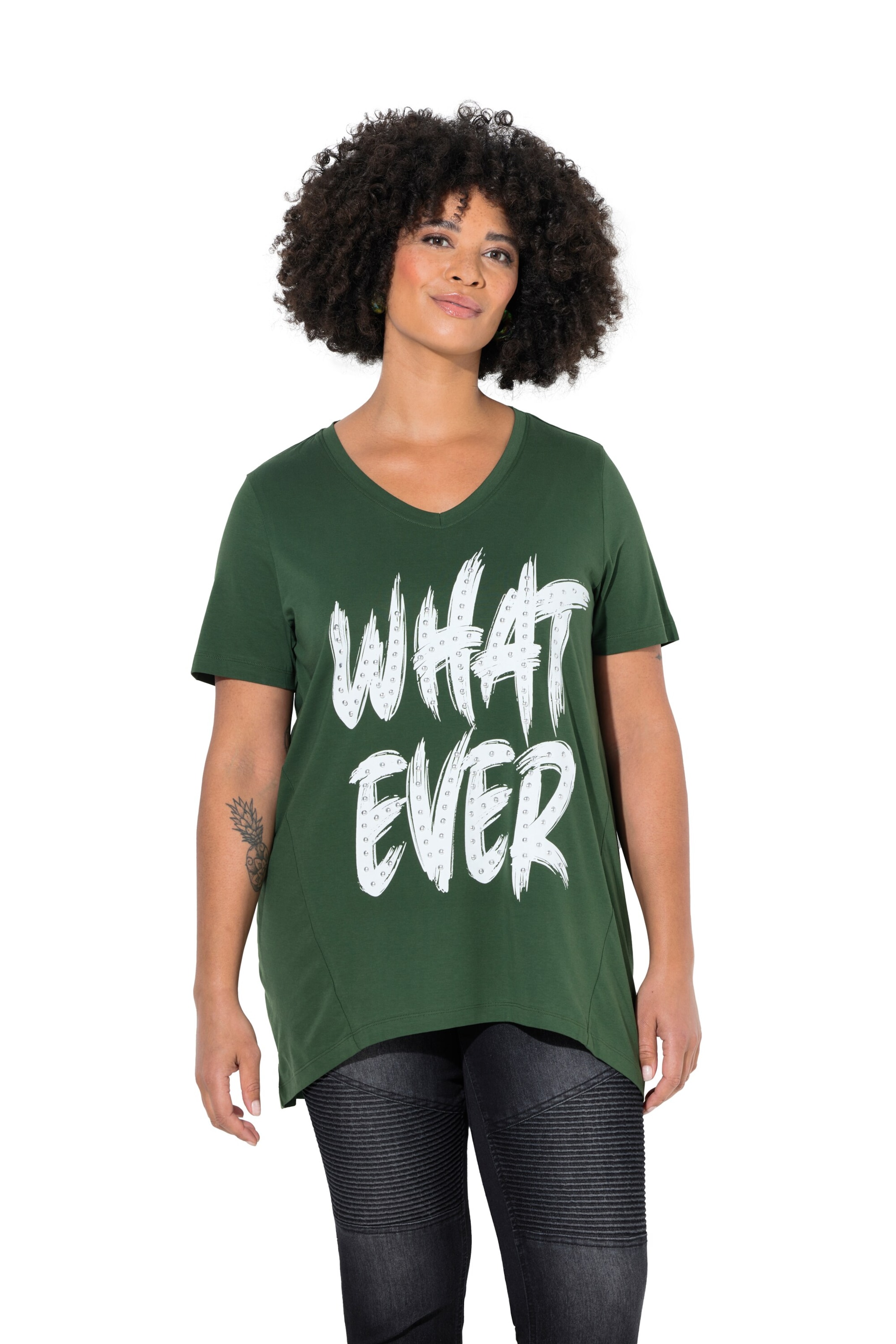 

Angel of Style Футболка в темно-зеленом цвете, Зеленый, Angel of Style Футболка в темно-зеленом цвете