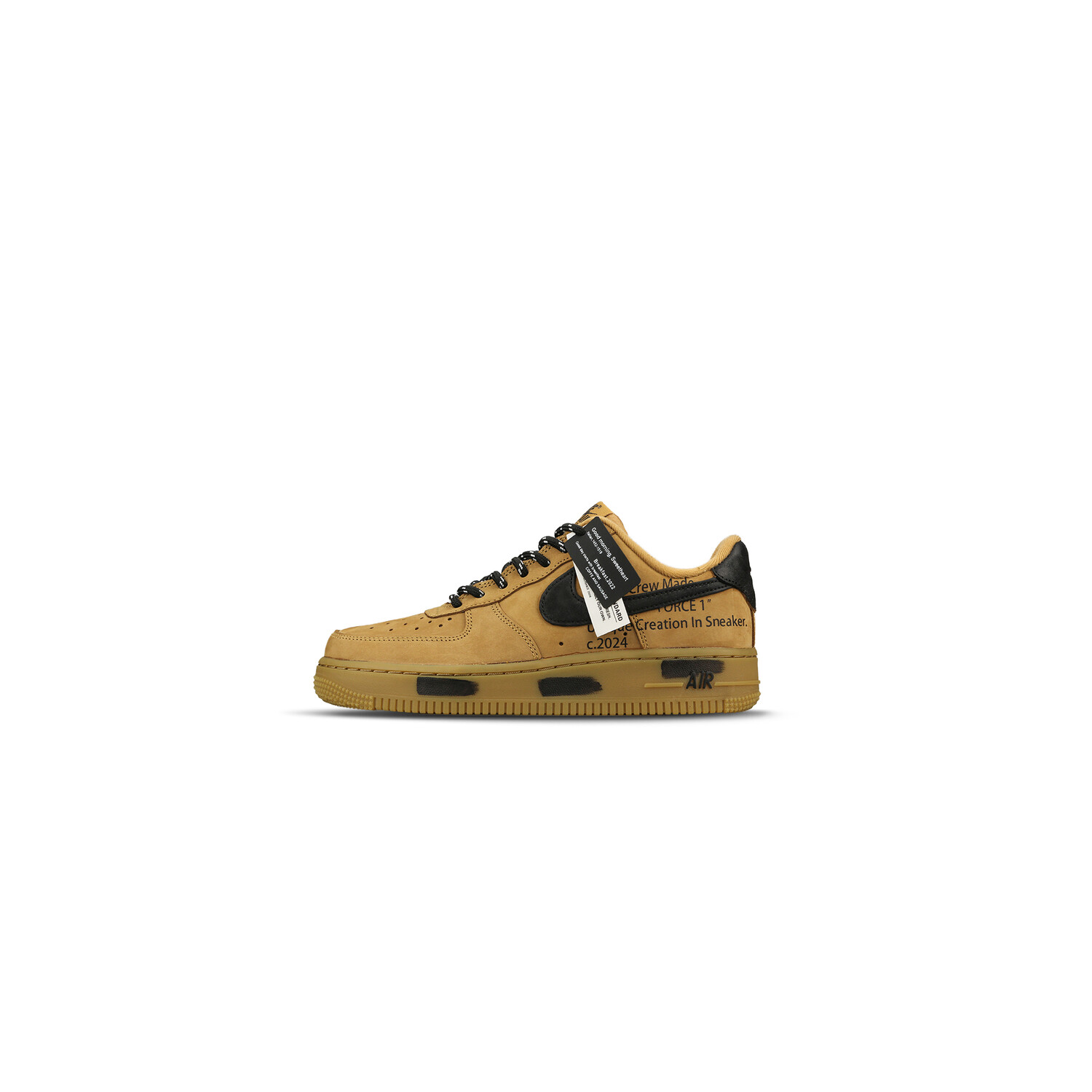 

Кроссовки Air Force 1 для скейтбординга, унисекс, низкие, черный/коричневый Nike