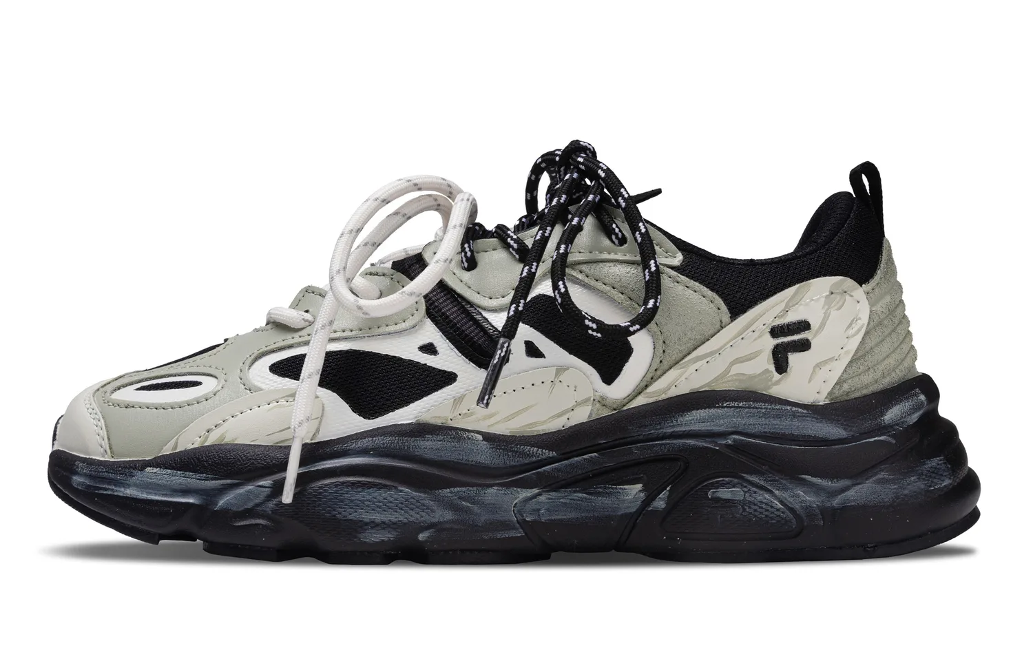 FILA Кроссовки Mars 2 668, Green Wilderness Trail Mystery Leather, мужские, черно-зеленые