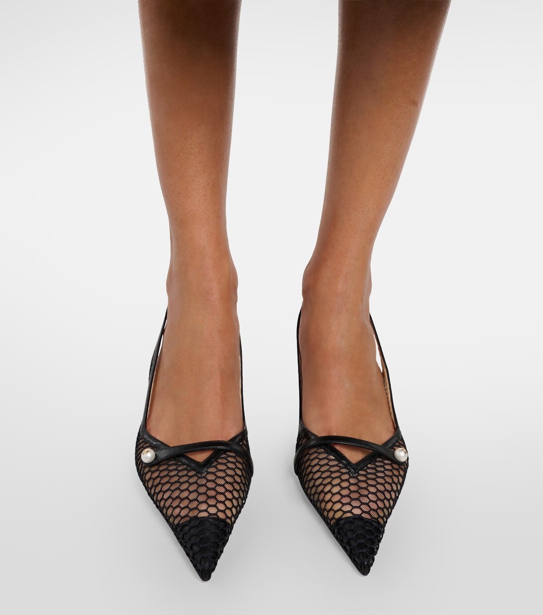Туфли amita с кожаной отделкой на пятке Jimmy Choo, черный — фото 4