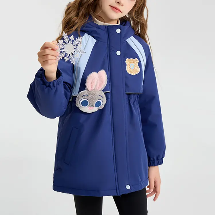 Куртка для детей 3-7 лет Disney, красный new year style — фото 4
