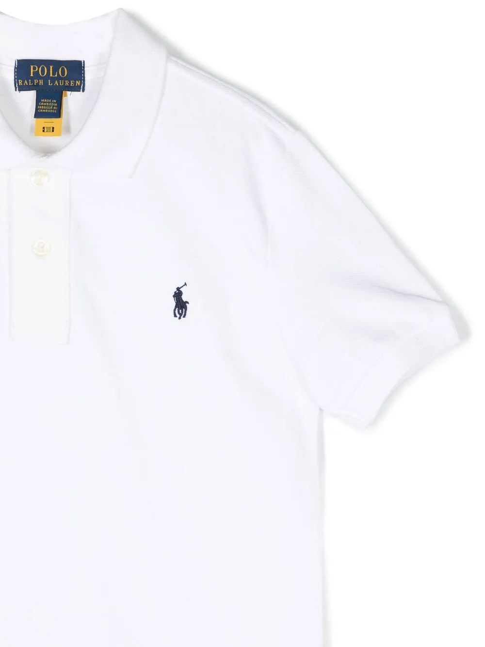 Рубашка поло Polo Pony с короткими рукавами Polo Ralph Lauren Kids, белый — фото 3