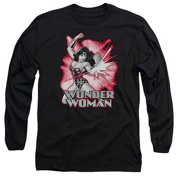 

Футболка с длинным рукавом Wonder Woman Justice League of America красного и серого цвета Licensed Character