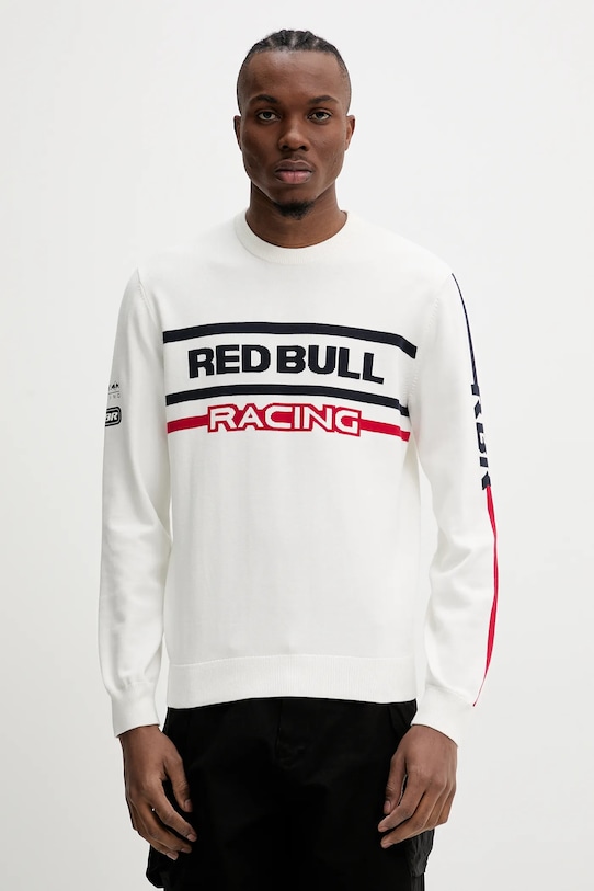 

Хлопковый свитер KNITTED MOTO CREW Red Bull Racing X Pepe Jeans, бежевый