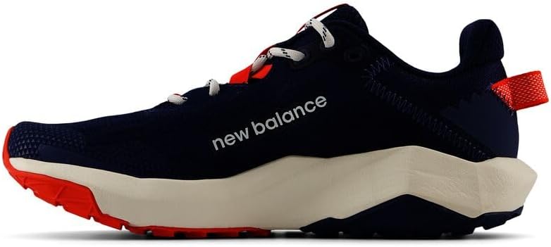 Детские кроссовки New Balance Dynasoft Nitrel V6 на шнуровке (унисекс), Nb Navy/Neo Flame/Sea Salt — фото 2