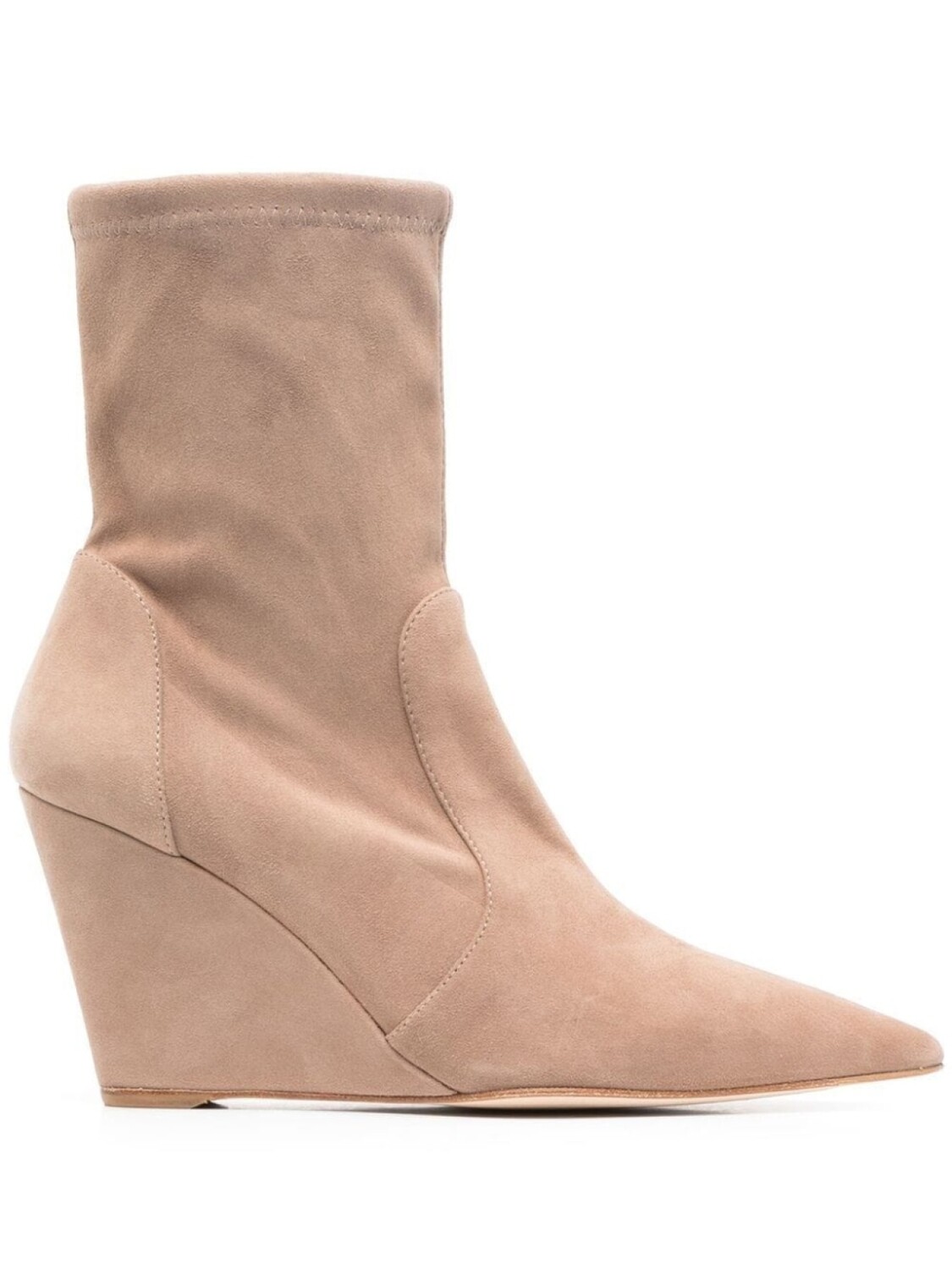 Stuart Weitzman ботильоны с потайной танкеткой, нейтральный цвет