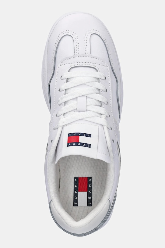 Кожаные кроссовки The Greenwich Leather Tommy Jeans, белый — фото 4