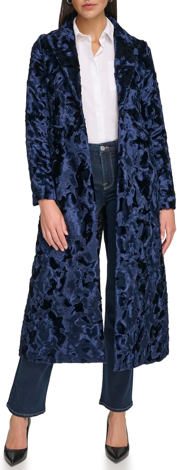 

Calvin Klein Женская куртка из искусственного меха (Petite, Standard, Plus), Velvet Navy