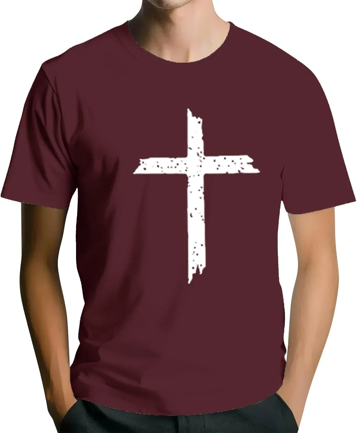 

Футболка с принтом Jesus Cross FQZWONG