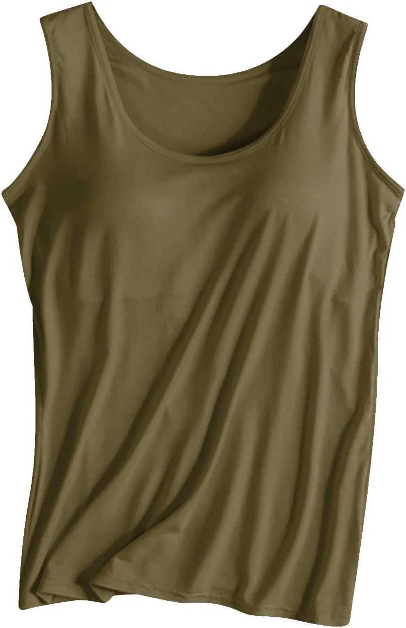 Топ с встроенным бюстгальтером, с ракеткой, Army Green