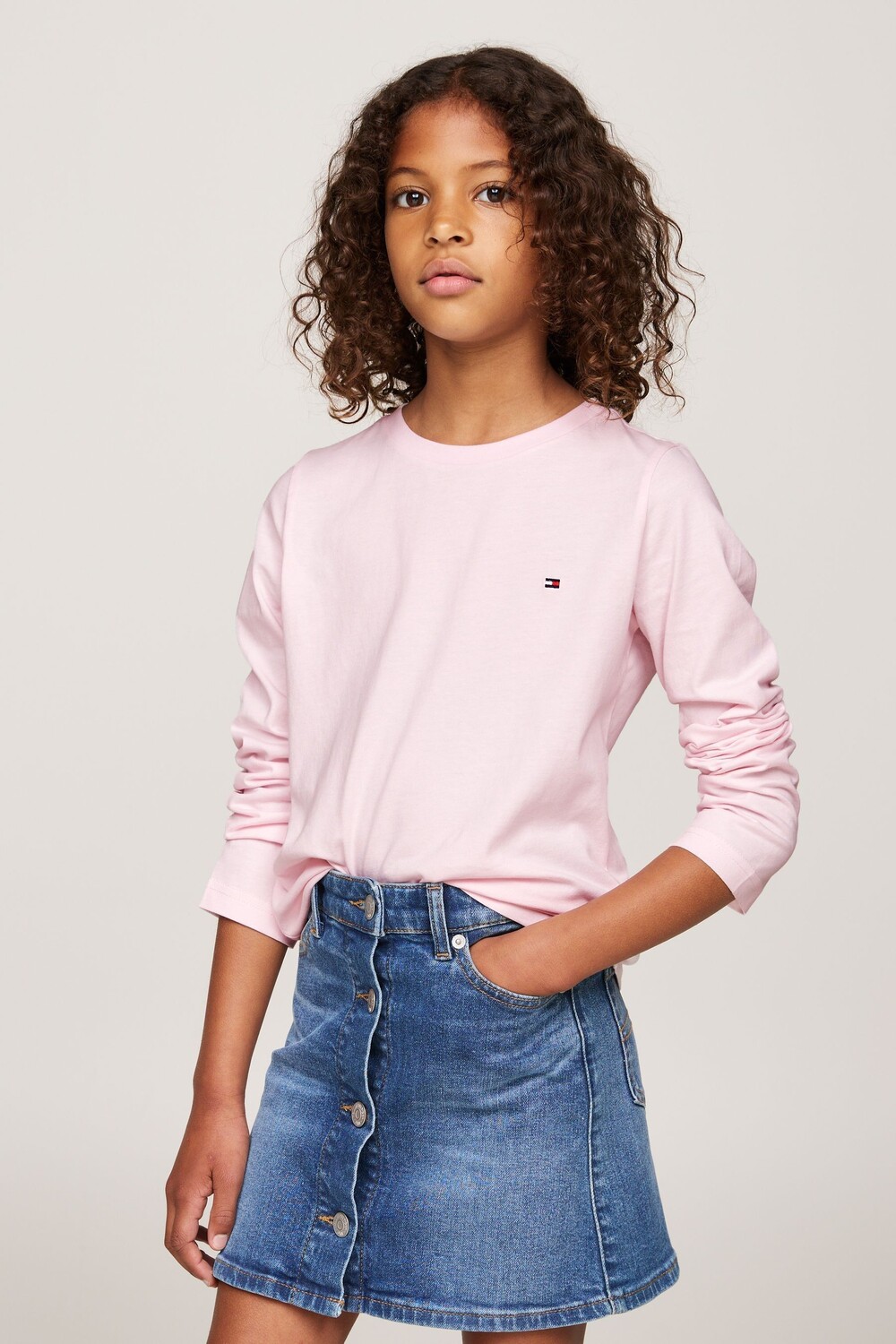 

Фирменные футболки с длинным рукавом, 2 упаковки Tommy Hilfiger, розовый