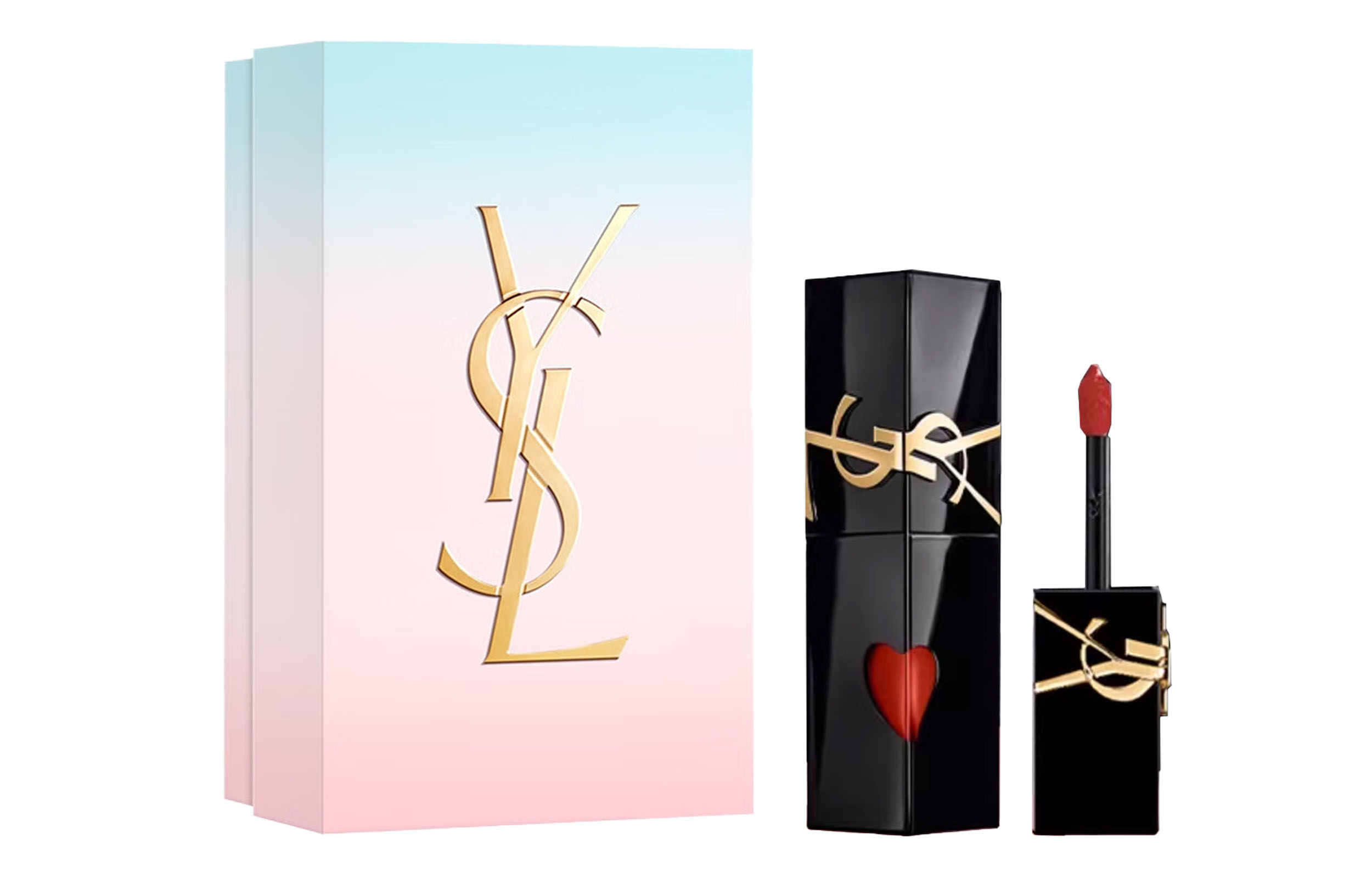 SAINT LAURENT Twilight Daybreak Mirror Finish Black Tube жидкая помада с зеркальным финишем, увлажняющая, питательная, легко растушевывается, 5,5 мл — фото 2