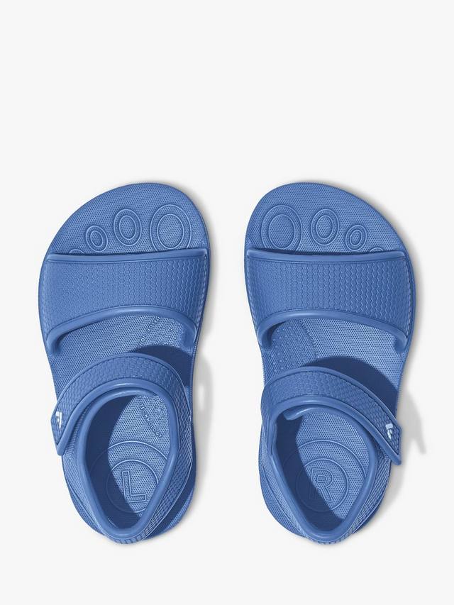 Детские сандалии Iqushion с задней застежкой и перламутровым покрытием FitFlop, Rocket Blue — фото 4