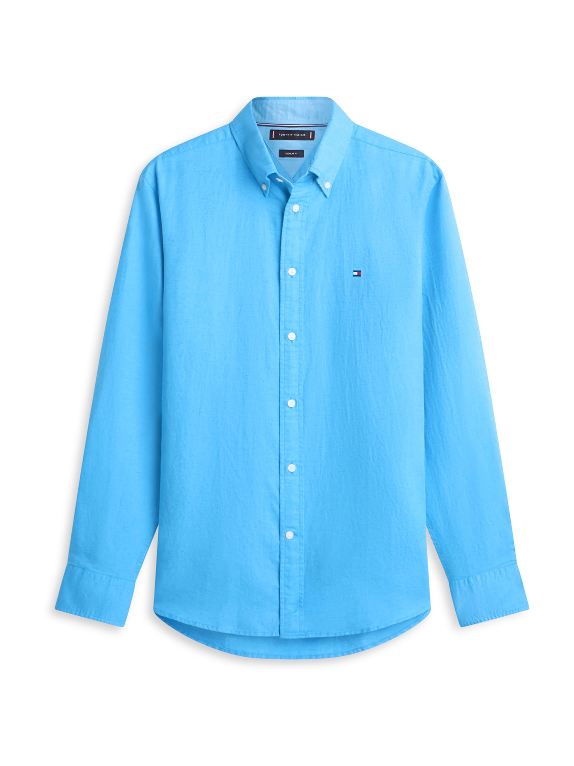 

TOMMY HILFIGER Рубашка на пуговицах приталенного кроя в цвете Azure