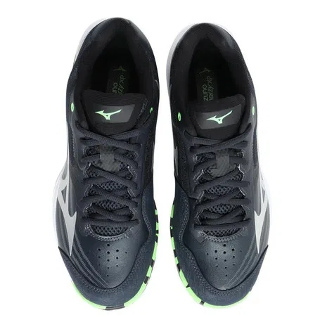 Унисекс кроссовки для бадминтона «Wave Claw 4 Wide» от Mizuno, Black X Green — фото 2