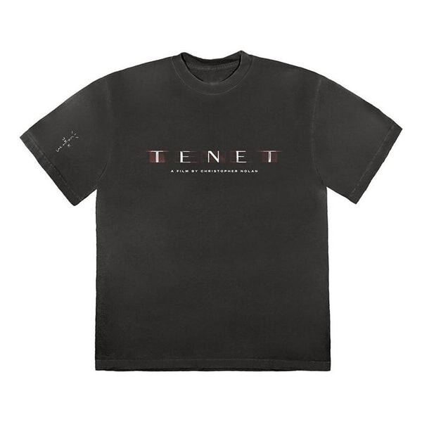 

Футболка men's cactus jack tenet t-shirt round neck short sleeve black Travis Scott, черный