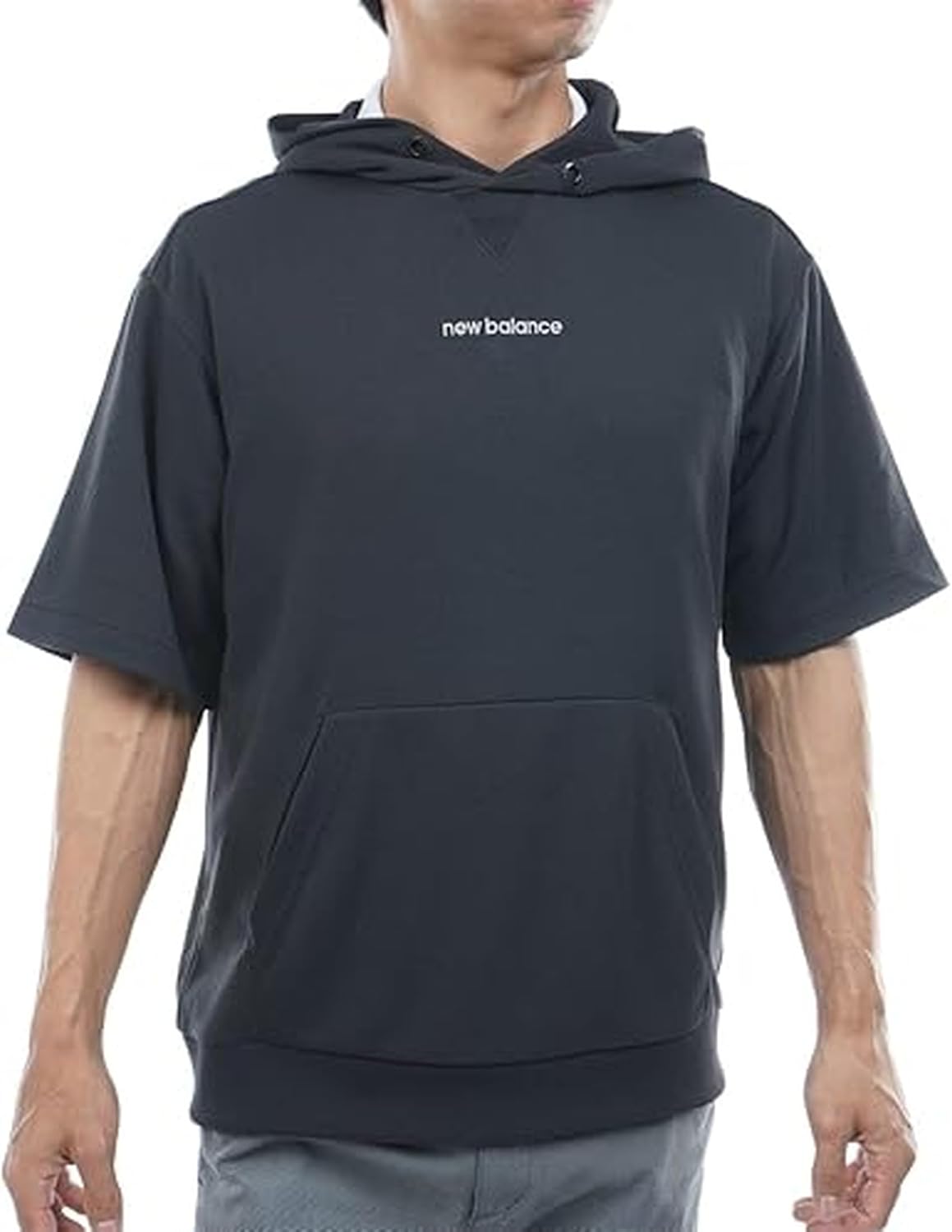 

Мужская толстовка New Balance 012-5264001 с коротким рукавом, влагоотводящая, быстросохнущая, эластичная, черный