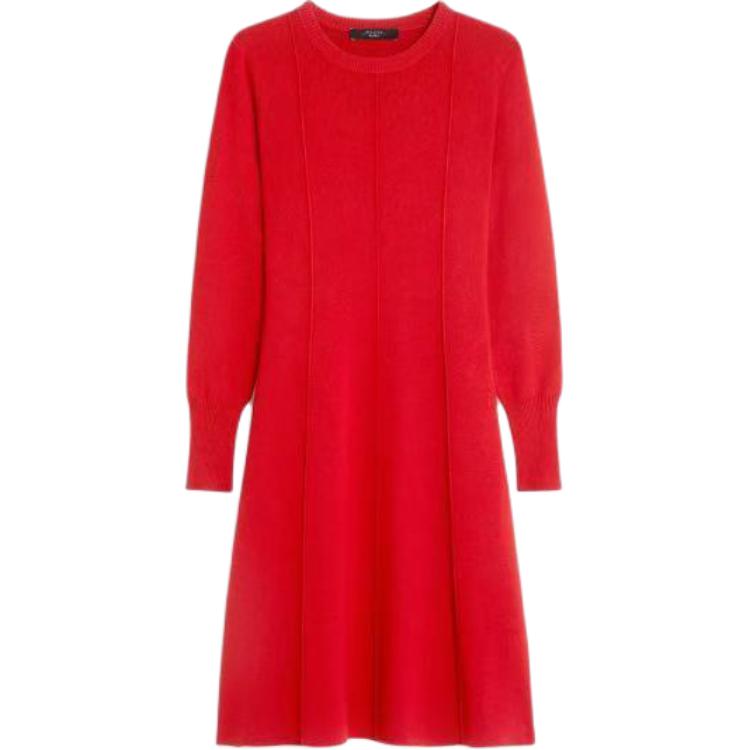 

MaxMara Женское платье с длинным рукавом красное