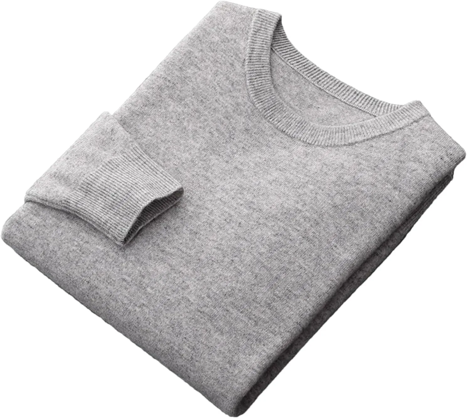 

Vogrtcc мужской свитер с круглым вырезом, тонкий, однотонный, шерстяной